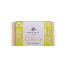 Load image into Gallery viewer, Celtic Herbal - Vetivert, Lime & Cedarwood Soap 100g